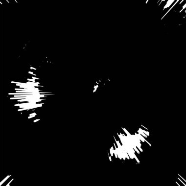 Dairesel yıldız patlaması dokusu. Sıkıntılı, dengesiz bir arkaplan. Soyut vektör çizimi. İlginç bir etki ve derinlik yaratmak için üst üste koy. Beyaz arkaplanda izole.