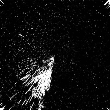 Grunge black and white pattern. Monochrome particles abstract texture. Background of cracks, scuffs, chips, stains, ink spots, lines. Dark design background surface. Gray printing element