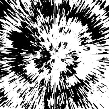 Kusursuz vektör soyut dokulu desen. Tek renkli fırça izleri, lekeler, doku. Beyaz arka planda siyah boya lekesi. Duvar kağıdı, ambalaj kağıdı, tekstil, doku tasarımı için Grunge illüstrasyonu