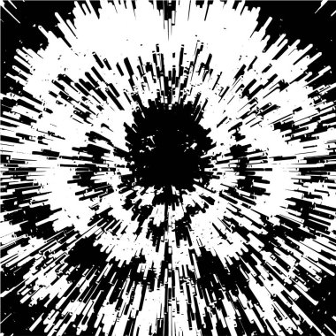 Beyaz ve siyah desenli, toz ve lekeli sıkıntılı bir arka plan. Soyut vektör çizimi. soyut vektör illüstrasyonu.