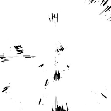 Beyaz ve siyah desenli, toz ve lekeli sıkıntılı bir arka plan. Soyut vektör çizimi. soyut vektör illüstrasyonu.