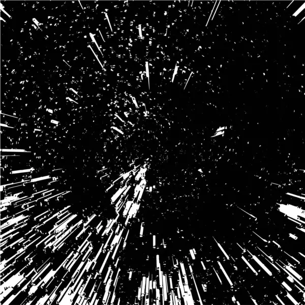 Grunge Motif Noir Blanc Particules Monochromes Texture Abstraite — Image vectorielle