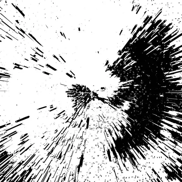 Partículas Monocromáticas Textura Abstracta Grunge Patrón Blanco Negro — Archivo Imágenes Vectoriales