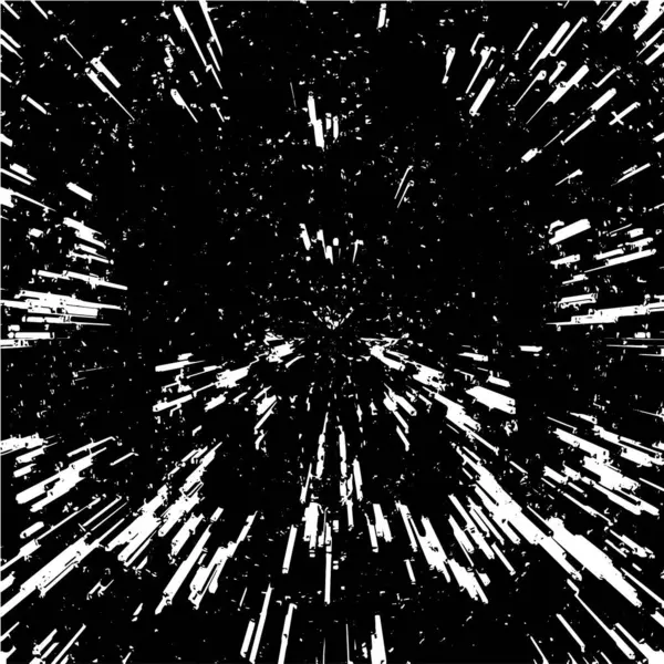 Abstracte Explosie Achtergrond Vector Zwart Wit — Stockvector