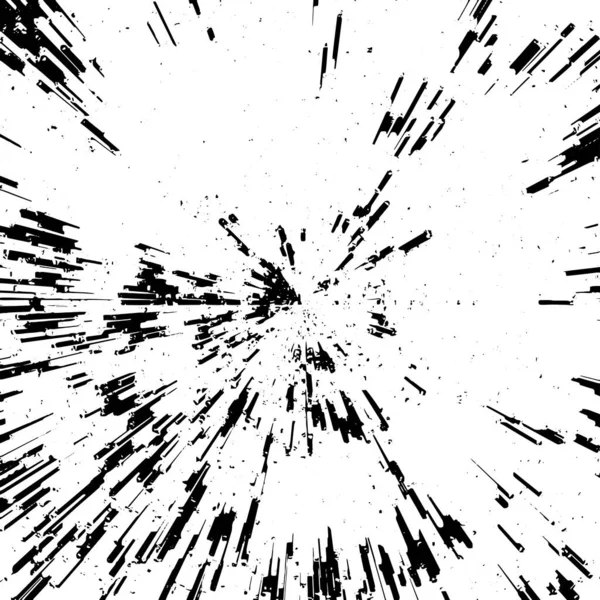 Monokrom Parçacıkları Soyut Doku Grunge Siyah Beyaz Desen — Stok Vektör