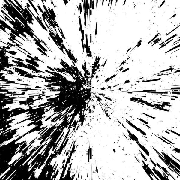 Einfarbige Teilchen Abstrahieren Die Textur Grunge Schwarz Weiß Muster — Stockvektor