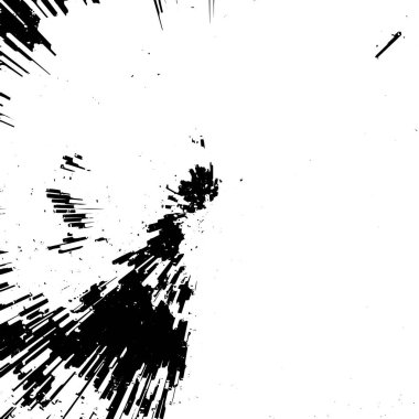 Soyut monokrom çizimi. Siyah ve beyaz grunge doku arkaplanı. 