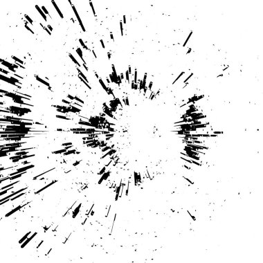 Beyaz üzerine siyah vuruşlar. Koyu soyut renk boya dokusu