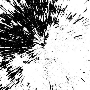 Soyut monokrom çizimi. Siyah ve beyaz grunge doku arkaplanı. 