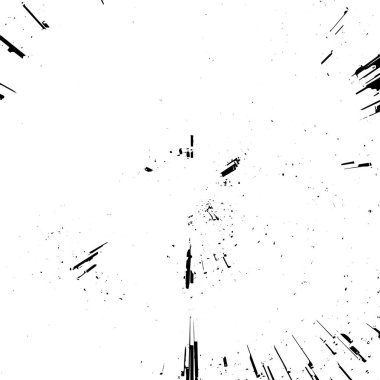 Soyut monokrom çizimi. Siyah ve beyaz grunge doku arkaplanı. 