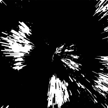 Beyaz üzerine siyah vuruşlar. Koyu soyut renk boya dokusu