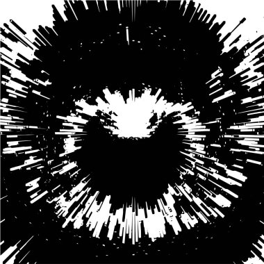 Grunge siyah ve beyaz soyut arka plan. Çizikler, çipler ve çatlaklarla eski bir yüzey. Toprak, leke, sürtünme için desen. Doku monokrom koyu