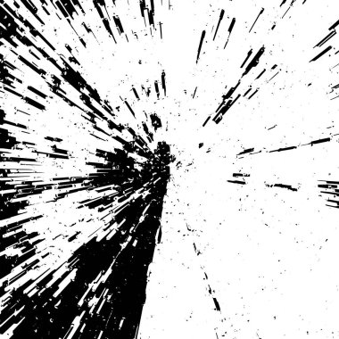 Grunge siyah ve beyaz soyut arka plan. Çizikler, çipler ve çatlaklarla eski bir yüzey. Toprak, leke, sürtünme için desen. Doku monokrom koyu