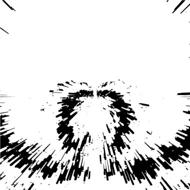 Grunge siyah ve beyaz soyut arka plan. Çizikler, çipler ve çatlaklarla eski bir yüzey. Toprak, leke, sürtünme için desen. Doku monokrom koyu