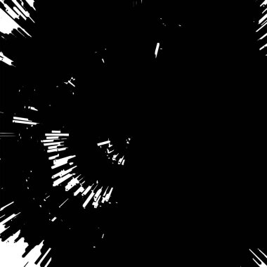 Grunge siyah ve beyaz soyut arka plan. Çizikler, çipler ve çatlaklarla eski bir yüzey. Toprak, leke, sürtünme için desen. Doku monokrom koyu