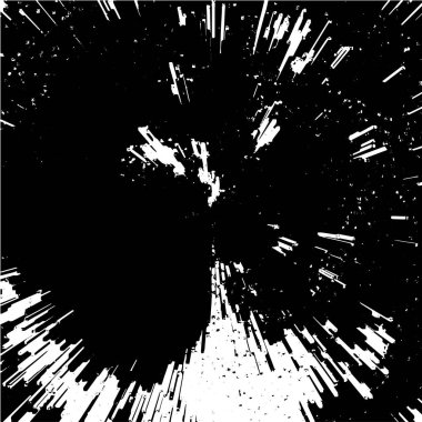 Grunge siyah ve beyaz soyut arka plan. Çizikler, çipler ve çatlaklarla eski bir yüzey. Toprak, leke, sürtünme için desen. Doku monokrom koyu