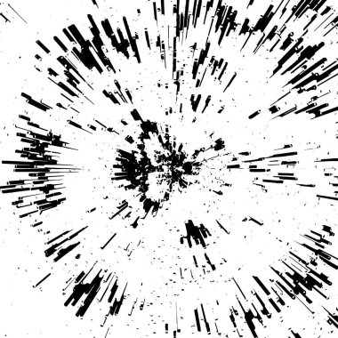 Grunge siyah ve beyaz soyut arka plan. Çizikler, çipler ve çatlaklarla eski bir yüzey. Toprak, leke, sürtünme için desen. Doku monokrom koyu