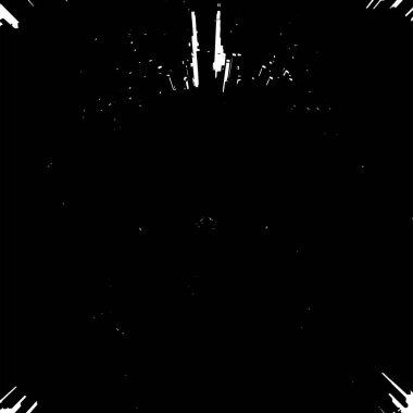 Grunge siyah ve beyaz soyut arka plan. Çizikler, çipler ve çatlaklarla eski bir yüzey. Toprak, leke, sürtünme için desen. Doku monokrom koyu