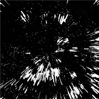 Grunge siyah ve beyaz soyut arka plan. Çizikler, çipler ve çatlaklarla eski bir yüzey. Toprak, leke, sürtünme için desen. Doku monokrom koyu