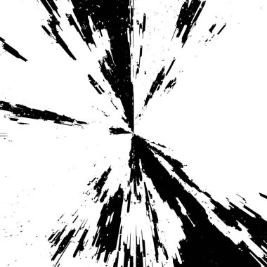 Grunge siyah ve beyaz soyut arka plan. Çizikler, çipler ve çatlaklarla eski bir yüzey. Toprak, leke, sürtünme için desen. Doku monokrom koyu