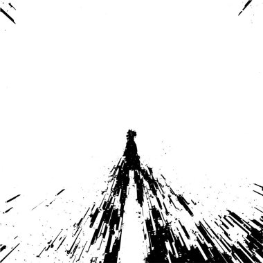 Grunge siyah ve beyaz soyut arka plan. Çizikler, çipler ve çatlaklarla eski bir yüzey. Toprak, leke, sürtünme için desen. Doku monokrom koyu