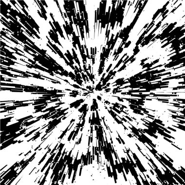 Grunge siyah ve beyaz soyut arka plan. Çizikler, çipler ve çatlaklarla eski bir yüzey. Toprak, leke, sürtünme için desen. Doku monokrom koyu