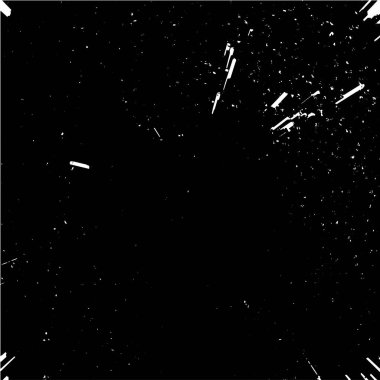 Grunge siyah ve beyaz soyut arka plan. Çizikler, çipler ve çatlaklarla eski bir yüzey. Toprak, leke, sürtünme için desen. Doku monokrom koyu