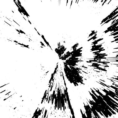 Grunge siyah ve beyaz soyut arka plan. Çizikler, çipler ve çatlaklarla eski bir yüzey. Toprak, leke, sürtünme için desen. Doku monokrom koyu