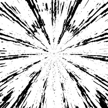 Grunge siyah ve beyaz soyut arka plan. Çizikler, çipler ve çatlaklarla eski bir yüzey. Toprak, leke, sürtünme için desen. Doku monokrom koyu