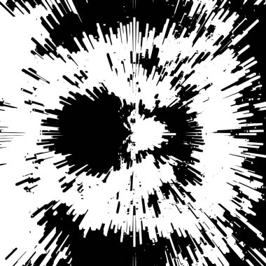 Grunge siyah ve beyaz soyut arka plan. Çizikler, çipler ve çatlaklarla eski bir yüzey. Toprak, leke, sürtünme için desen. Doku monokrom koyu