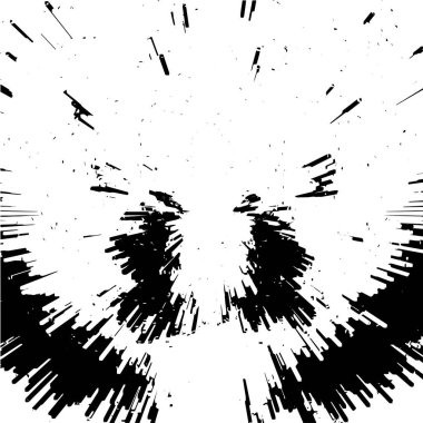 Grunge siyah ve beyaz soyut arka plan. Çizikler, çipler ve çatlaklarla eski bir yüzey. Toprak, leke, sürtünme için desen. Doku monokrom koyu