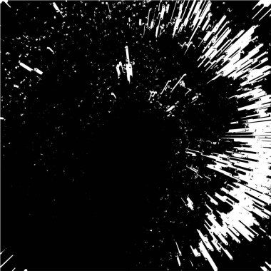 Grunge siyah ve beyaz soyut arka plan. Çizikler, çipler ve çatlaklarla eski bir yüzey. Toprak, leke, sürtünme için desen. Doku monokrom koyu