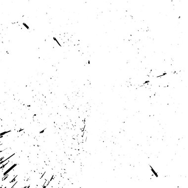 Grunge siyah ve beyaz soyut arka plan. Çizikler, çipler ve çatlaklarla eski bir yüzey. Toprak, leke, sürtünme için desen. Doku monokrom koyu