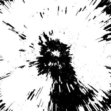 Çizik ve çiziklerle dolu siyah beyaz bir arka plan. Soyut vektör illüstrasyonu.