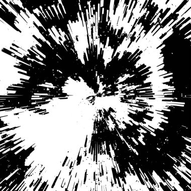 Çizik ve çiziklerle dolu siyah beyaz bir arka plan. Soyut vektör illüstrasyonu.