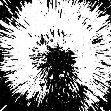 siyah ve beyaz arkaplan, patlama soyut doku, vektör illüstrasyonu      