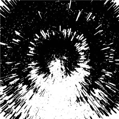 siyah ve beyaz arkaplan, patlama soyut doku, vektör illüstrasyonu      