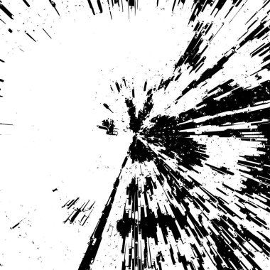 siyah ve beyaz arkaplan, patlama soyut doku, vektör illüstrasyonu      