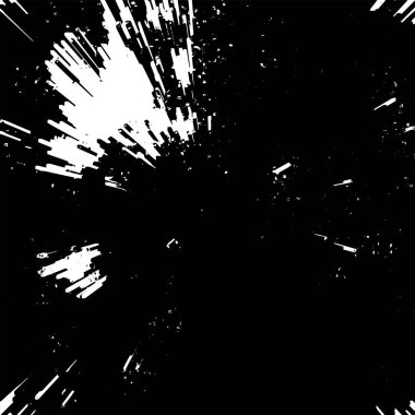 patlama soyut dokusu, siyah beyaz arkaplan, vektör illüstrasyonu     