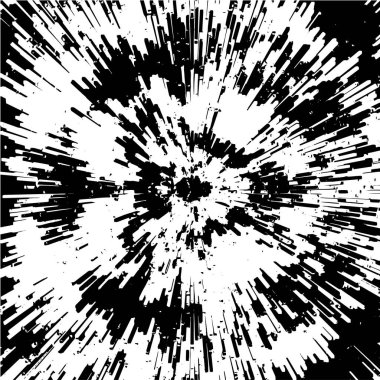 siyah ve beyaz arkaplan, patlama soyut doku, vektör illüstrasyonu    