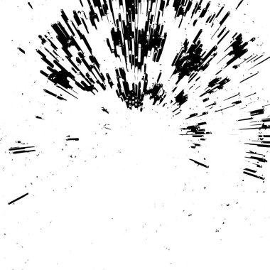 siyah ve beyaz arkaplan, patlama soyut doku, vektör illüstrasyonu    