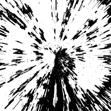 siyah ve beyaz arkaplan, patlama soyut doku, vektör illüstrasyonu    