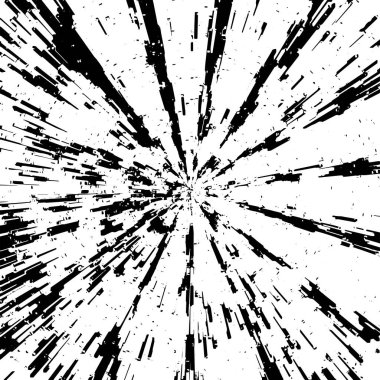 siyah ve beyaz arkaplan, patlama soyut doku, vektör illüstrasyonu    