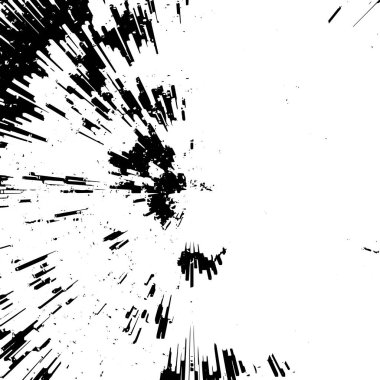 siyah ve beyaz arkaplan, patlama soyut doku, vektör illüstrasyonu    