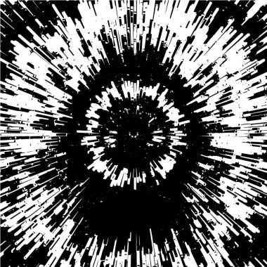 siyah ve beyaz arkaplan, patlama soyut doku, vektör illüstrasyonu    