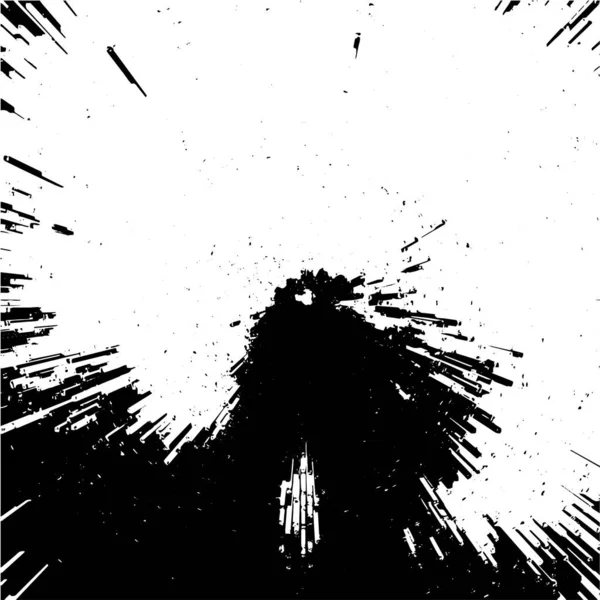 Explosie Abstracte Textuur Zwart Wit Achtergrond Vector Illustratie — Stockvector