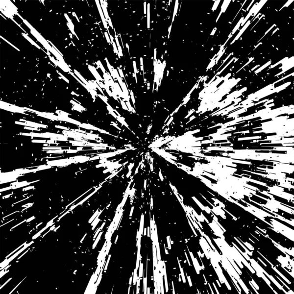 Sfondo Bianco Nero Esplosione Texture Astratta Illustrazione Vettoriale — Vettoriale Stock