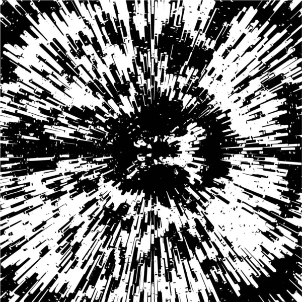 Černé Bílé Pozadí Výbuch Abstraktní Textura Vektorové Ilustrace — Stockový vektor