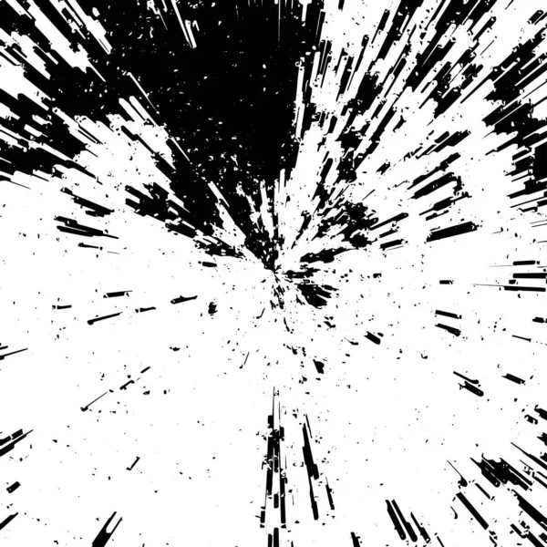 Fundal Alb Negru Explozie Textură Abstractă Ilustrație Vectorială — Vector de stoc