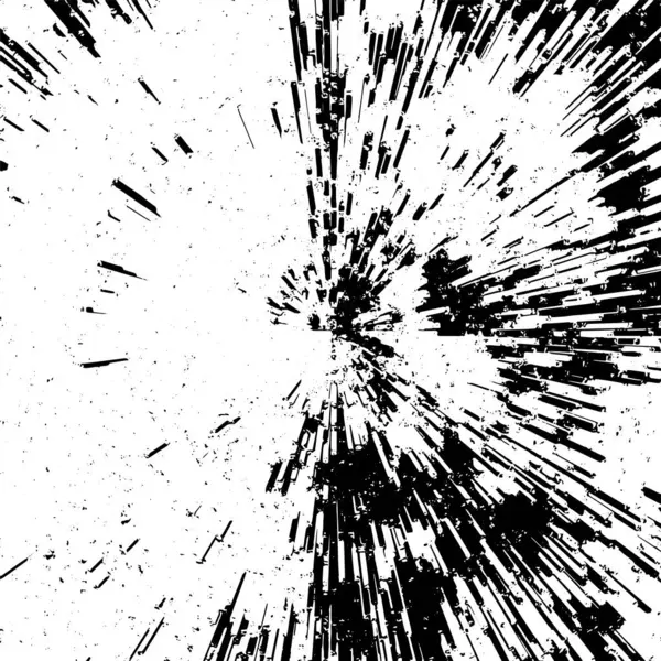 Zwart Wit Achtergrond Explosie Abstracte Textuur Vector Illustratie — Stockvector